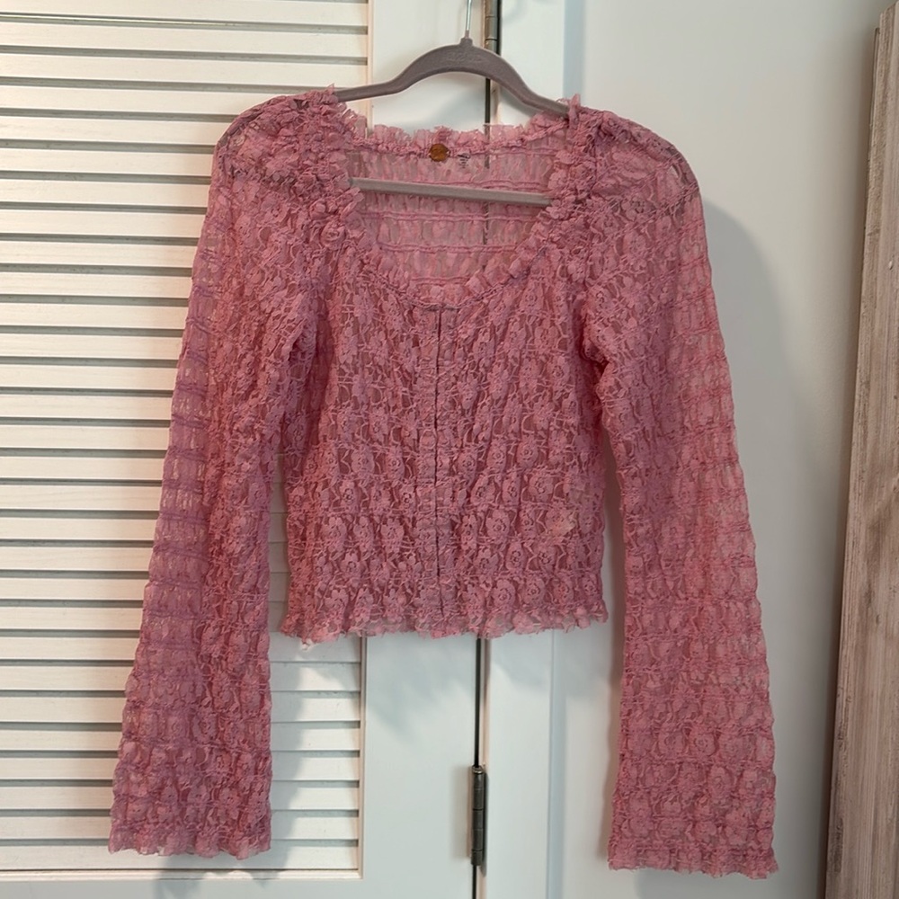 Free people Madison lace top